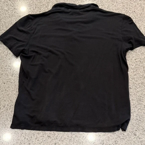 John Varvatos Charcoal Black Polo Shirt Size M - Picture 6 of 6